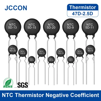 10Pcs NTC Thermistor บอุณหภูมิ Coefficient 2.5 D 5D 8D 10D 16D 20D 33D 47D 7911131520253D-15