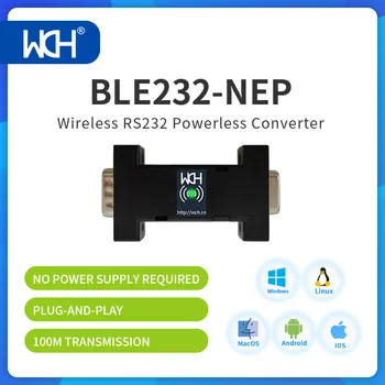 2/5Pcs/มา BLE232-NEP เครือข่ายไร้สาย RS232 COM พอร์ตต่อเนื่องพลังงาน-ปล่อ Converter CH91403 เข็ม 9 เข็ม DB9 สายเคเบิล