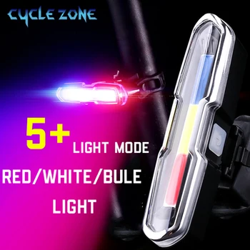 3 สีหมวกกันน็อแสงสว่างนำ 5 Comment Headlight 110 Lumens พอร์ต USB จักรยานบ่อยตามไฟฉายขี่จักรยานด้านหลังแสงสว่างสำหรับการทำงาน Cycling