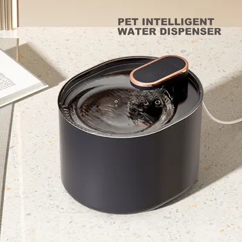 3L อัตโนมัติของแมวน้ำพุด้วนำแสงสว่าง Ultra เงียบสัตว์เลี้ยงหมาของการดื่มน้ำพุพอร์ต USB แมวไฟฟ้าตัดเสียงน้ำตัวป้อน