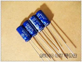 50PCS/200PCS ELNA สีน้ำเงินเสื้อคลุม RE3 ชุด 22uF 50V 50V22uf Electrolytic Capacitor