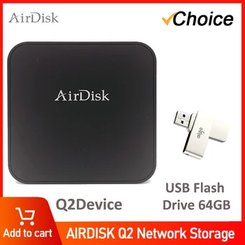 Airdisk Q2 เคลื่อนที่เครือข่ายฮาร์ดดิสก์ของ USB3.0 กลับบ้านคนฉลาดเครือข่ายคลาวด์เก็บของที่เหมาะสมสำหรับเว็บเบราว์เซอร์ภายนอกเคลื่อนที่ยากที่ขับรถ