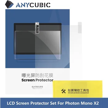 ANYCUBIC 3 มิติของเครื่องพิมพ์ส่วน LCD องจอภาพผู้ปกป้องกำหนดไว้สำหรับ Photon โมโน X21pcs/5pcs ขนาด 9.1 นิ้ว