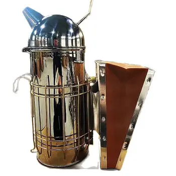 Beekeeping Smoker Stainless เหล็กอุปกรณ์รังผึ้งกล่องเครื่องมืออุปกรณ์สำหรับ Beehive บีกับตะขอแขวนเครื่องมือเลี้ยงดูรอบๆหัว