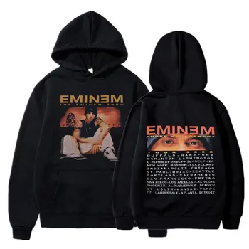 Eminem ความโกรธการจัดการทัวร์ 2002 เสื้อวินเทจ Harajuku ตลกนะริค Sweatshirts นานแขนผู้ชายผู้หญิง Pullover แฟชั่น