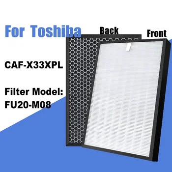 FU20-M08(โร-H20)Hepa ด้วยการผสมผสานทำงานคาร์บอนตัวกรองสำหรับ Toshiba อากาศ Purifier โร-X33XPL โร X33XPL