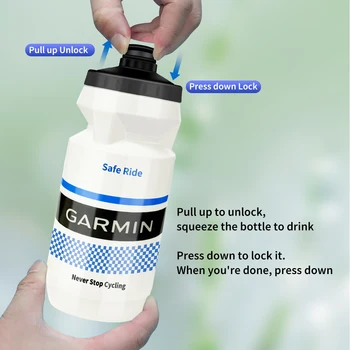 Garmin Cycling ขวดน้ำ 610ml อยรั่ว-หลักฐาน Squeezable รสนิยมฟรี BPA-ปล่อพลาสติกตั้งแคมป์กันซึ่งไม่ทำลายสิ่งแวดล้อมอย่างกีฬาจักรยานนั้น