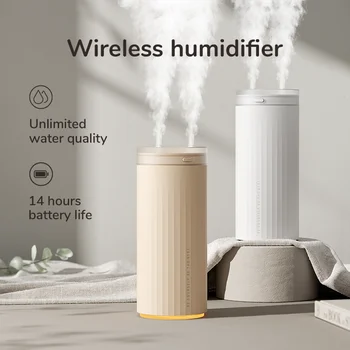 JISULIFE เล็ก Humidifiers 500ml โต๊ะ Humidifier คืนแสงสว่างฟังก์ชันเงียบสงบปฏิบัติการไฟฟ้า Smell Diffuser อากาศรถ Humidifier