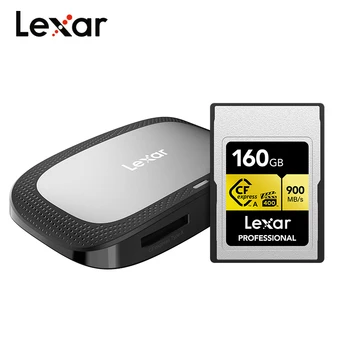 Lexar มืออาชีพ CFexpress ประเภทการ์ดอนทองชุด 160GB 320GB กับมืออาชีพ CFexpress พิมพ์/SD พอร์ต USB 3.2 Am 2 เครื่องมืออ่าน