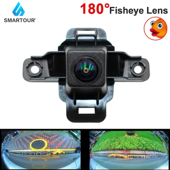 Smartour 180 ปริญญา Fisheye CCD รถด้านหน้ากล้องสำหรับ Subaru Forester 20192020 อคืนเห็นภาพล้องที่มีความคมชัดสูงนะหน้าไปเดอะกริลล์มันก็ไม่เงียบค่ามุมมองของกล้อง