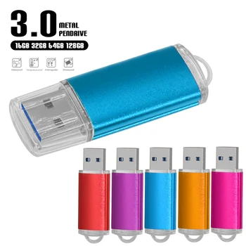 USB3.0 แฟลชไดรฟ์ใช้การโลหะ 8GB 32GB 64GB ความเร็วสูงแฟลชเมโมรีสติ้ก(ms)การหมุนจอ 16GB 128GB Pendrive แฟลชไม้สำหรับพื้นที่ทำงานแล็ปท็อป
