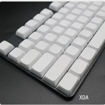 XDA OEM เชอร์รี่ออกโพรไฟล์ 108 กุญแจ Keycaps แบบเรียบขาวช่องว่างบุคลิก PBT เครื่องจักร Keycap สำหรับ MX Switches แป้นพิมพ์