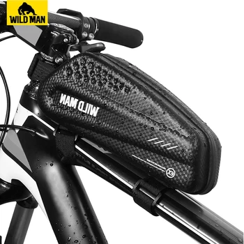 คนเถื่อจักรยานเสือภูเขากระเป๋าด้านบนสอดท่อ Pannier Rainproof Waterproof จักรยานกระเป๋าหน้า Cycling กรอบกระเป๋า Mtb Accesorios