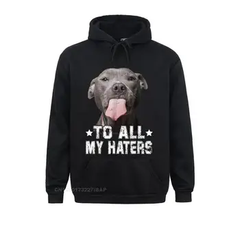 ต้องทั้งหมดของฉันที่เกลียดเสื้อตัวตลก Pitbull หมาของคนรักเสื้อฮู้ดยุโรป Hoodies คุณภาพสูงผู้หญิง Sweatshirts ปรับแต่งเอง Sportswears
