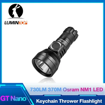 ที่เก็บกุญแจนำไฟฉาย Name คบเพลิงแสงสว่างสำหรับการป้องกันตัวเองมินิ Linterna Torcia นำ Osram Lumintop GT Nanoname фонарик