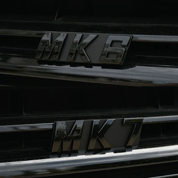 มันดำ MK6 MK7 เดอะกริลหยิบสติ๊กเกอร์สำหรับ Volkswagen VW กอล์ฟ MK6 MK7 MK4 MK5 กอล์ฟ 4567 VW ด้วยป้ายสติ๊กเกอ MK6 MK7 นสัญญลักษณ์เล่นกอล์ฟเครื่องประดับ