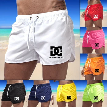ฤดูร้อนแห้งเร็ว Fitness กางเกง Mens ว่ายน้ำ Trunks งบัญเอิญหรูหราแบรนด์ Beachwear งเท้ากีฬายิมกางเกง