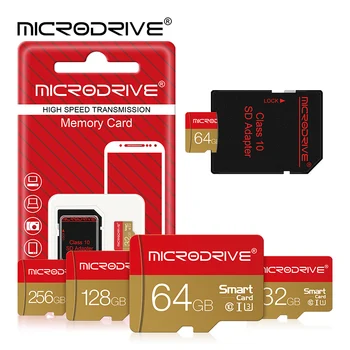 โคร TF บัตร 16GB 32GB 128G 256G 64GB SD การ์ดชั้นเรียน 10 ความจำแฟลชการ์ด cartao เดอ memoria มินิ sd การ์ดกับของขวัญ SD อะแดปเตอร์