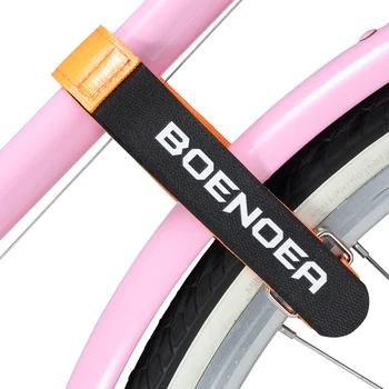 Boenoea จักรยานบันทึกมัดจักรยานล้อ Stabilizer Straps กับเจลเกาะ Adjustable สายไนลอนจักรยาน Straps