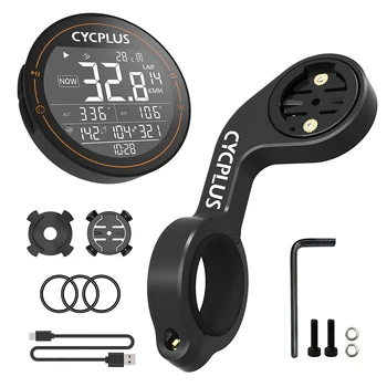CYCPLUS วังวนคอมพิวเตอร์ขี่จักรยานกำลังเมานท์โฮล์เดอร์กับเครือข่ายไร้สายจีพีเอสคอมพิวเตอร์ขี่จักรยาน IPX6 จักรยานสะทกสะทานเลยละสิ Cycling Speedometer