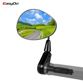 EasyDo จักรยานรูปกระจัด้านหลังมุมมองกระจก 360 หมุน Adjustable กลับมาเห็น Reflector 17-24.5 มม.ต่อต้าน-ถอย MTB Cycling เครื่องประดับ