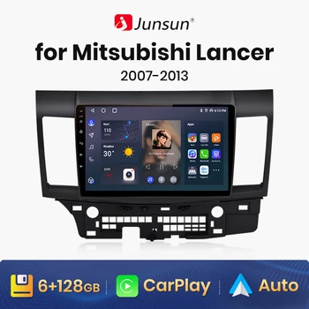 Junsun V1 มืออาชีพ 8G+256G สำหรับ Mitsubishi Lancer 2007-2013 บรถวิทยุบรถเครื่องเล่นวิดีโอ CarPlay Android อัตโนมัติจีพีเอสไม่มี 2 din 2din ดีวีดี