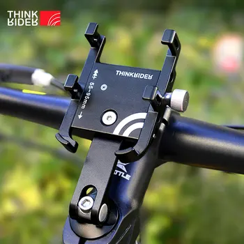 ThinkRider โทรศัพท์โฮล์เดอร์มอเตอร์ไซด์ไฟฟ้าจักรยาน\n smartphone CNC อลูมินั่ม Alloy วงเล็บ 6 เครื่องจักรกรงเล็บจักรยานโทรศัพท์โฮล์เดอร์