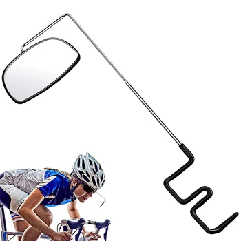 ขี่จักรยานกระจก 360 ปริญญา Adjustable กว้างมุมมองจักรยานด้านหลังมุมมองแบกระจกสำหรับหมวกกันน็อ Eyeglass ความปลอดภัย Cycling เตอร์ไซค์เครื่องประดับ