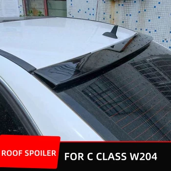 คาร์บอนเอิ่มกล้ามท้องด้านหลังหน้าต่างหลังคาสปอยปีกสำหรับเมอร์เซดีส Benz C เรียน W204 C180 C250 C300 C63 AMG ซีดาน 2008-2014 ช่างดีดี