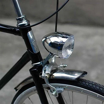 สองสีของจักรยานเรโทรนำ Headlight Waterproof 160 ปริญญาหรอกมุมมองร่างกายแข็งแรงเตือนความปลอดภัย Headlight เดินเครื่องประดับ