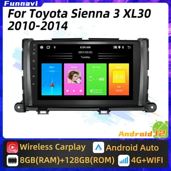 สำหรับโตโยต้า Sienna 32010-2014 Android 2 Din รถวิทยุสื่อประสม WIFI FM BT จีพีเอสนำร่องเครื่องเล่นเสียงสเตริโอ(stereo)หัวหน่วย Autoradio