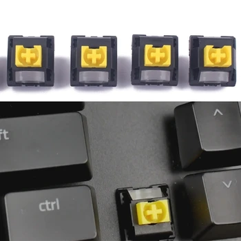 แบบสี RGB สีเหลืองแก Switches สำหรับ razer Blackwidow แวดวงไฮโซในเกมแป้นพิมพ์ด้ามเปลี่ยนสำหรับเครื่องจักร-แป้นพิมพ์ 4Pcs